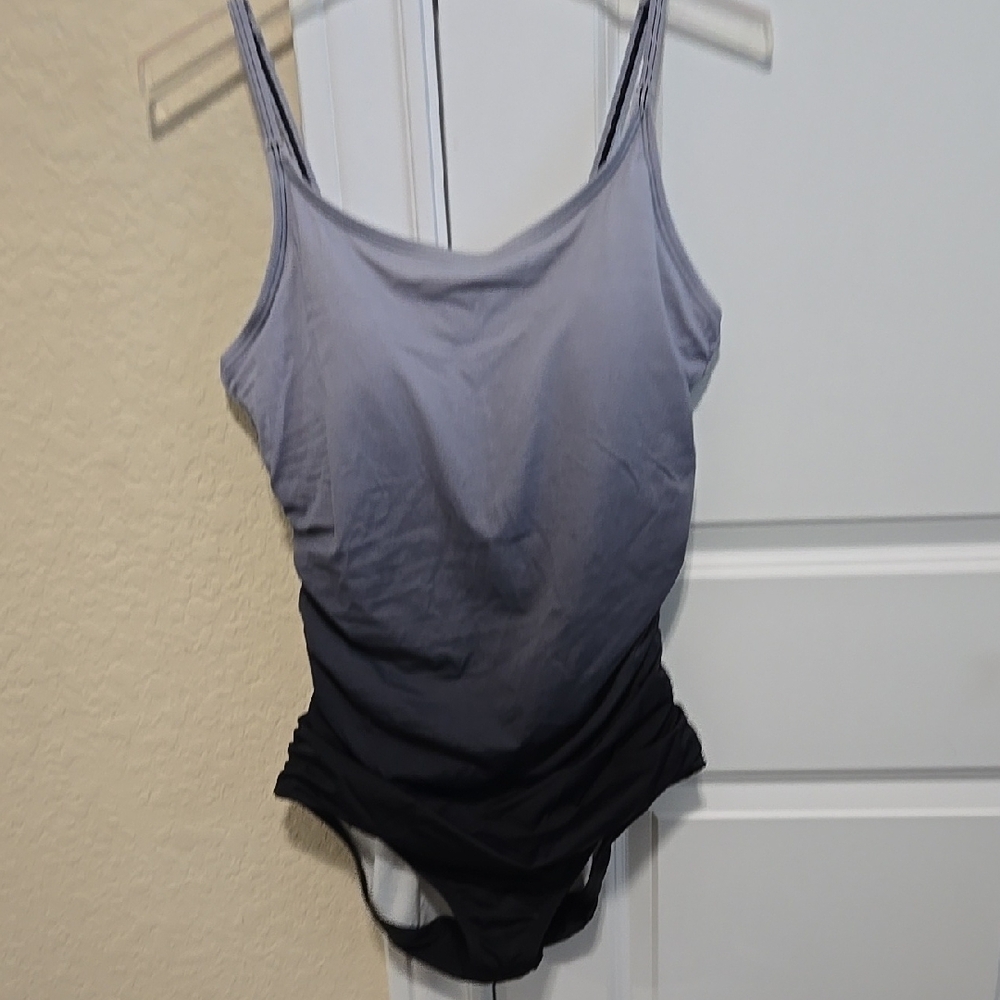 Speedo Gray and Black Swimsuit 18